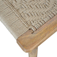 Woven Raised Back Stool