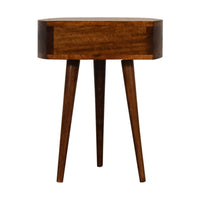 Chestnut Semi Circle Bedside
