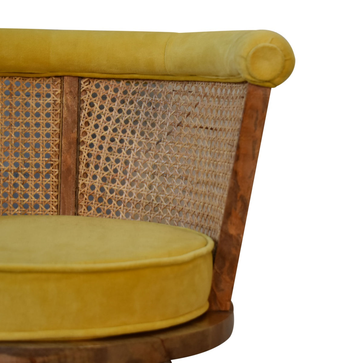 Larissa Mustard Velvet Nordic Chair