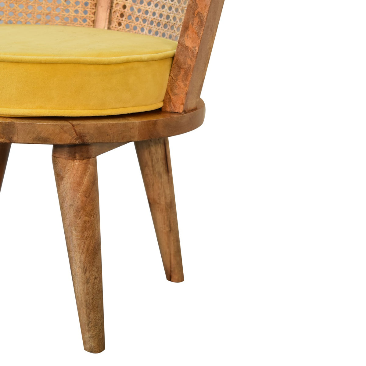 Larissa Mustard Velvet Nordic Chair