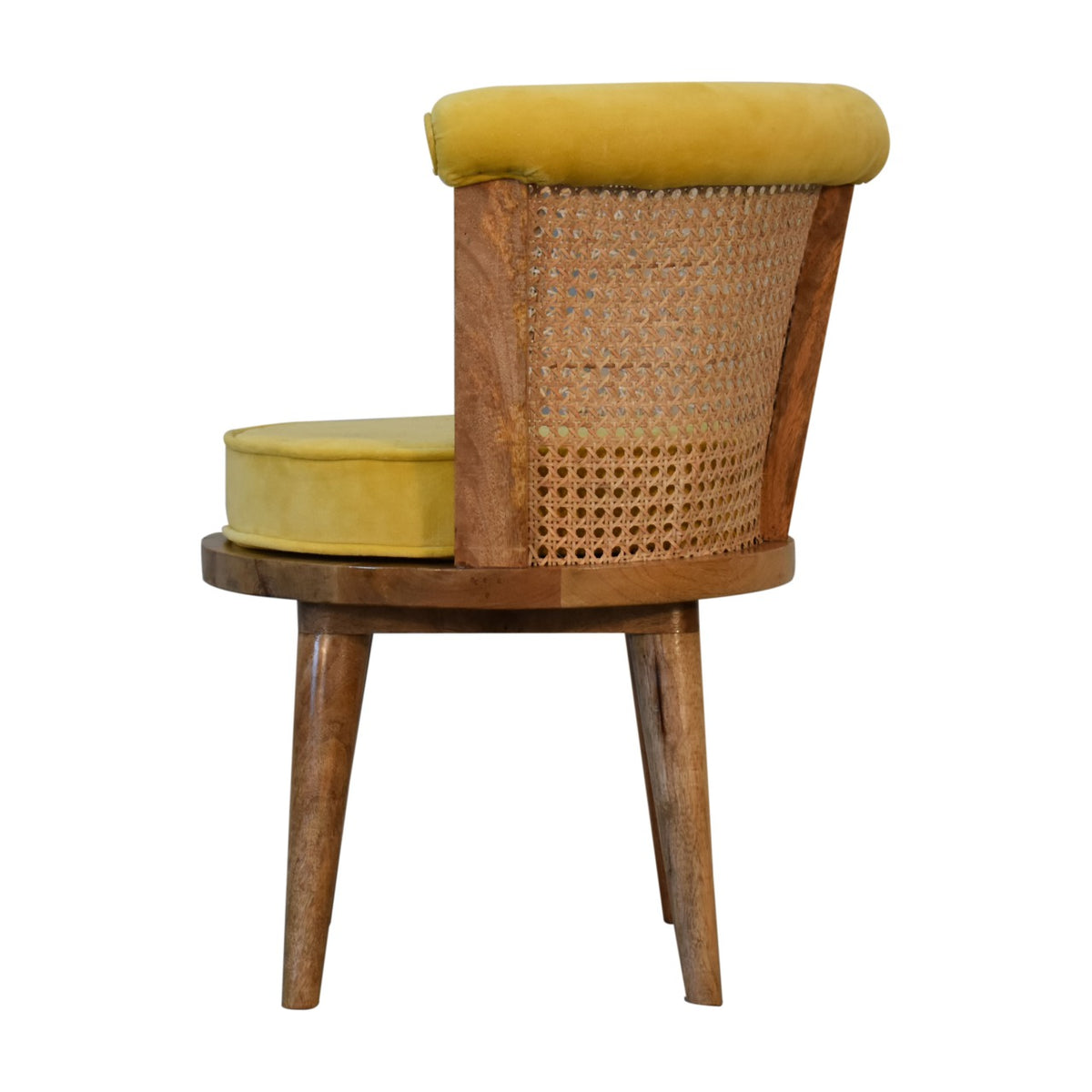 Larissa Mustard Velvet Nordic Chair