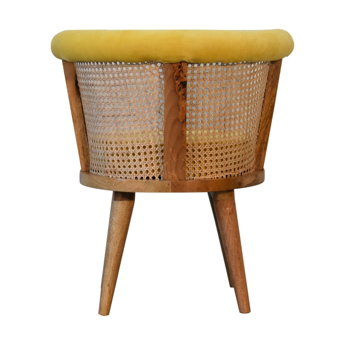 Larissa Mustard Velvet Nordic Chair