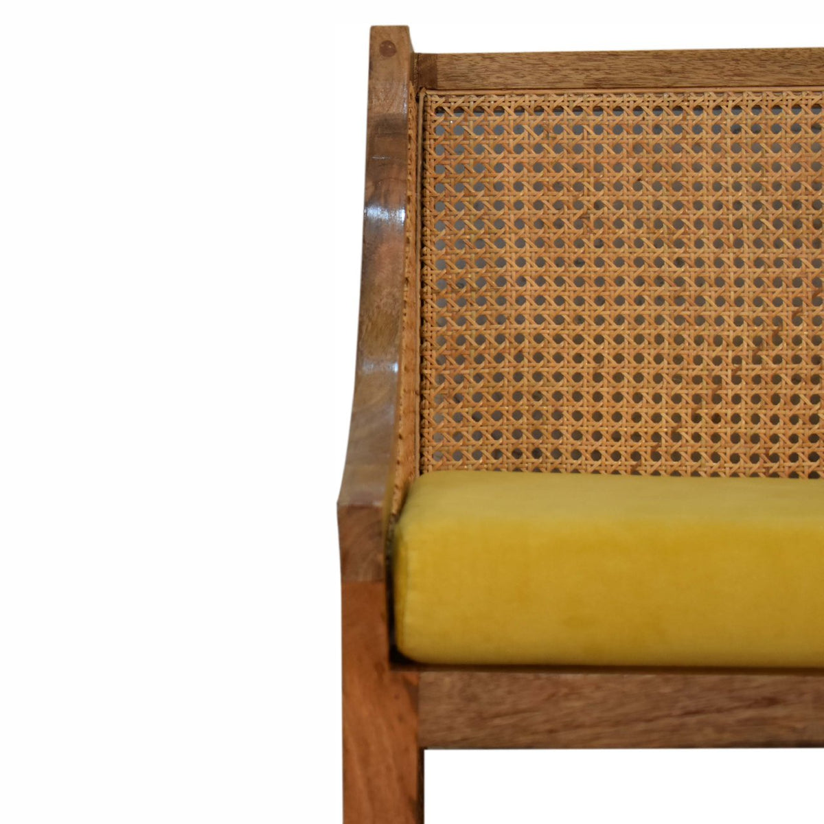 Larissa Mustard Cotton Velvet Chair