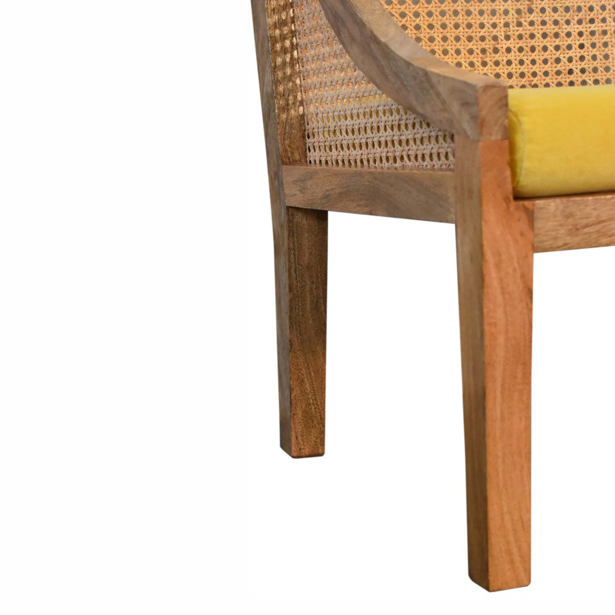 Larissa Mustard Cotton Velvet Chair