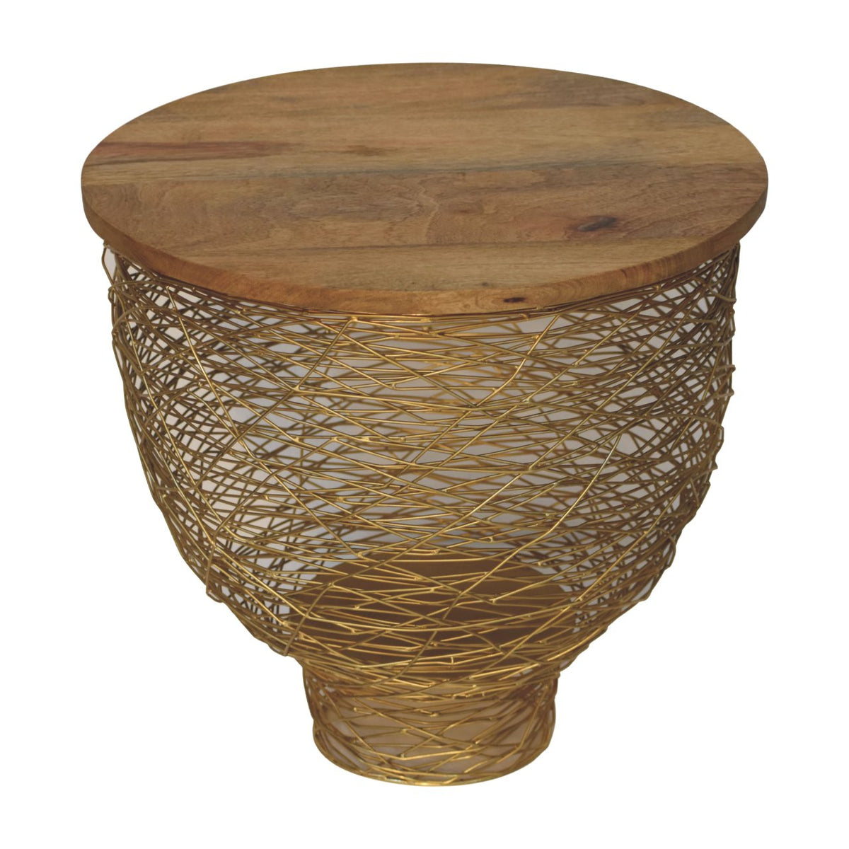 Netted Metal Side Table