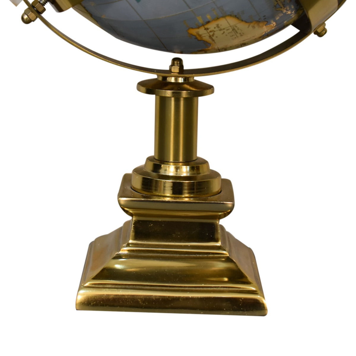 Grey Globe with Gold Frame