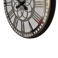 White Chrome Hanging Wall Clock