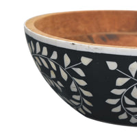 Floral Resin Inlay Bowl Set