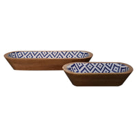 Aztec Oblong Bowl Set of 2