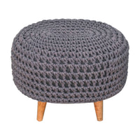 Keeva Grey Oblong Footstool