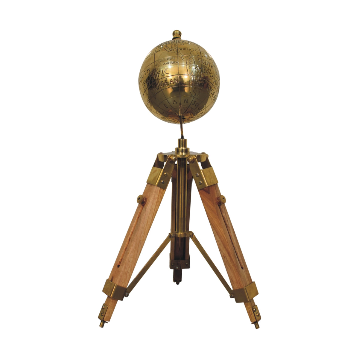 Brass Antique Tripod Globe