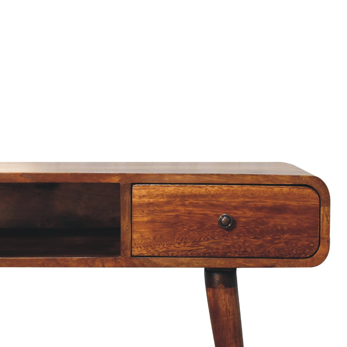 Curved Chestnut Writing Desk