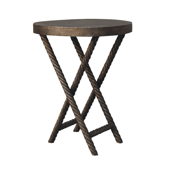 Metallic Rope Side Table