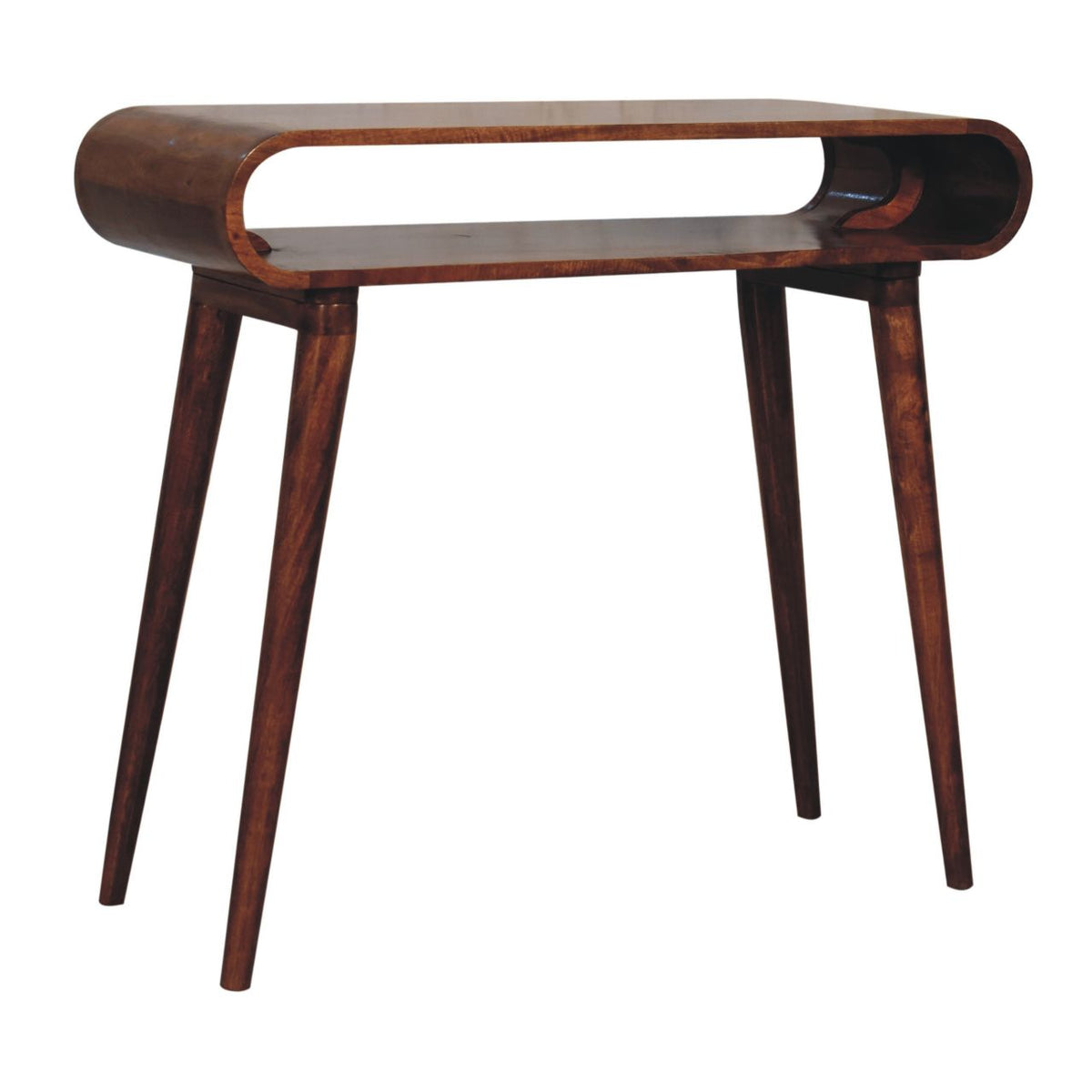 Amaya Honey Caramel Nordic Style Console Table