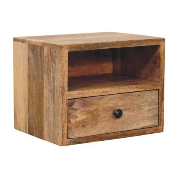 Solis 1-Drawer Oak-ish Wall Mounted Nightstand