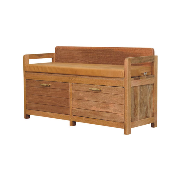 Oxford Oak-ish 2 Drawer Storage Bench