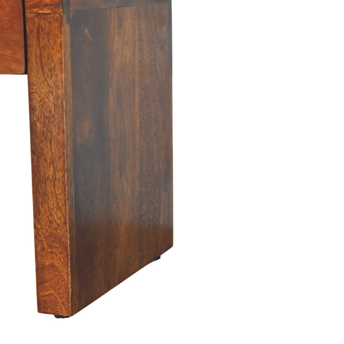 Mini Darcy Chestnut Nightstand with Curved Edges