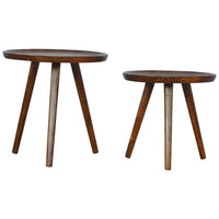 Chestnut Tray Nesting Stools