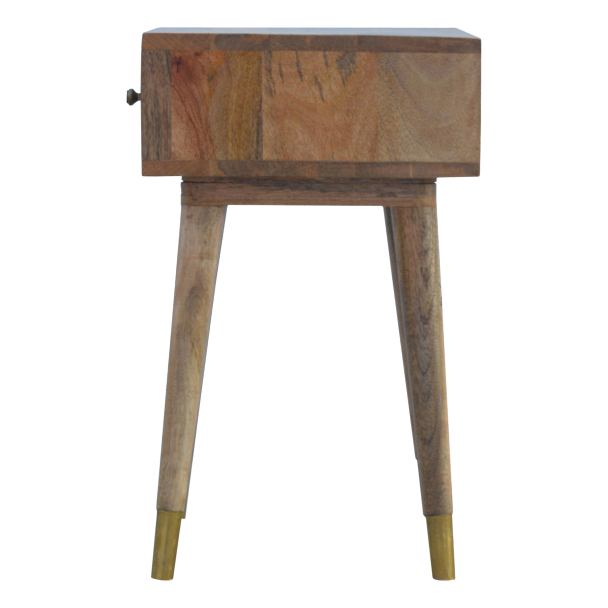 1 Drawer Gold Brass Bedside