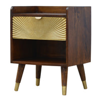 Manila Gold One Drawer Bedside