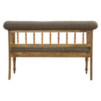 Multi Tweed Deep Button Bench