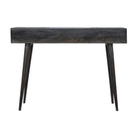 Ash Black 3 Drawer Console Table