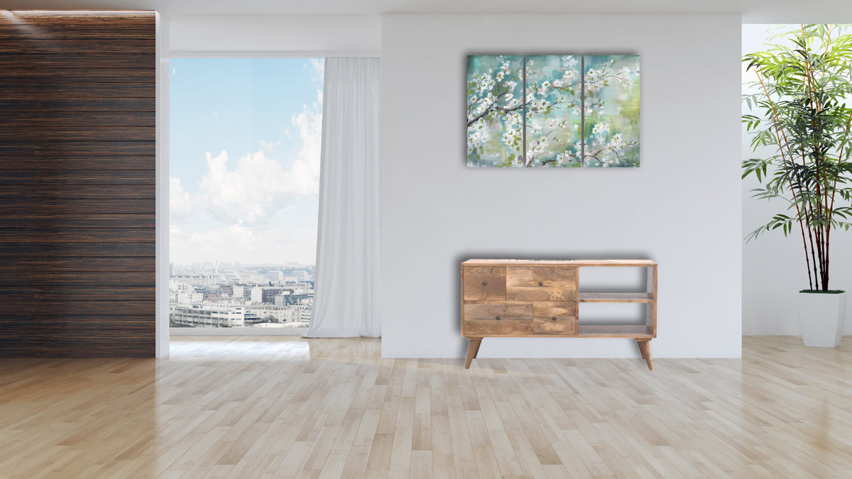 Nordic Style Multi Drawer Media Unit