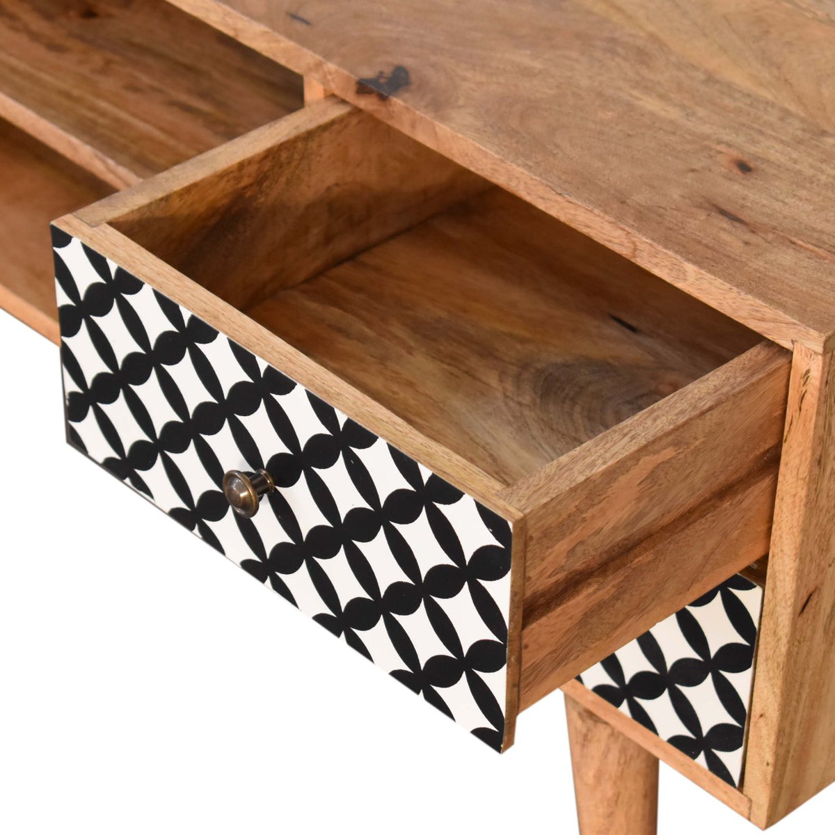 Diamond Screen Printed Entertainment Unit