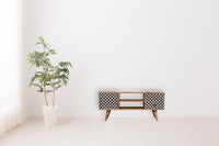 Diamond Screen Printed Entertainment Unit