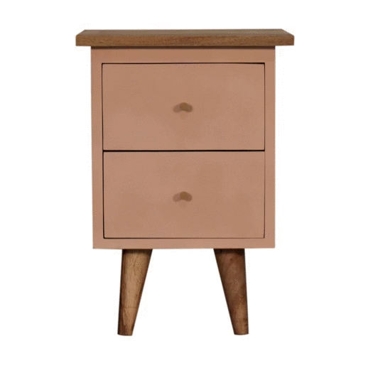 Olive Hand Painted Bedside
