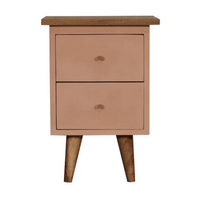 Olive Hand Painted Bedside