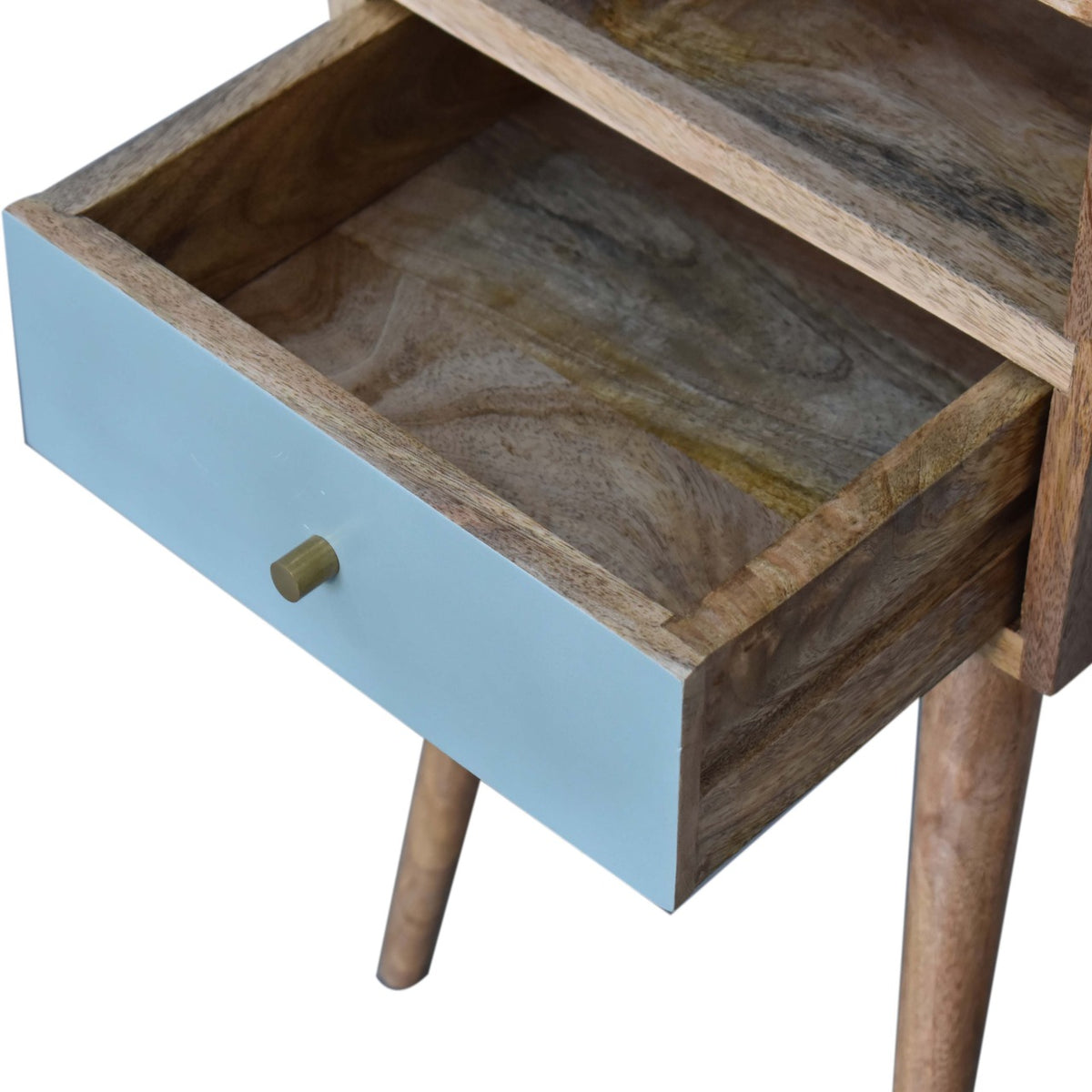 Mini Duck Egg Green Hand Painted Bedside