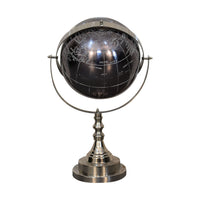 Black Globe with Chrome Frame