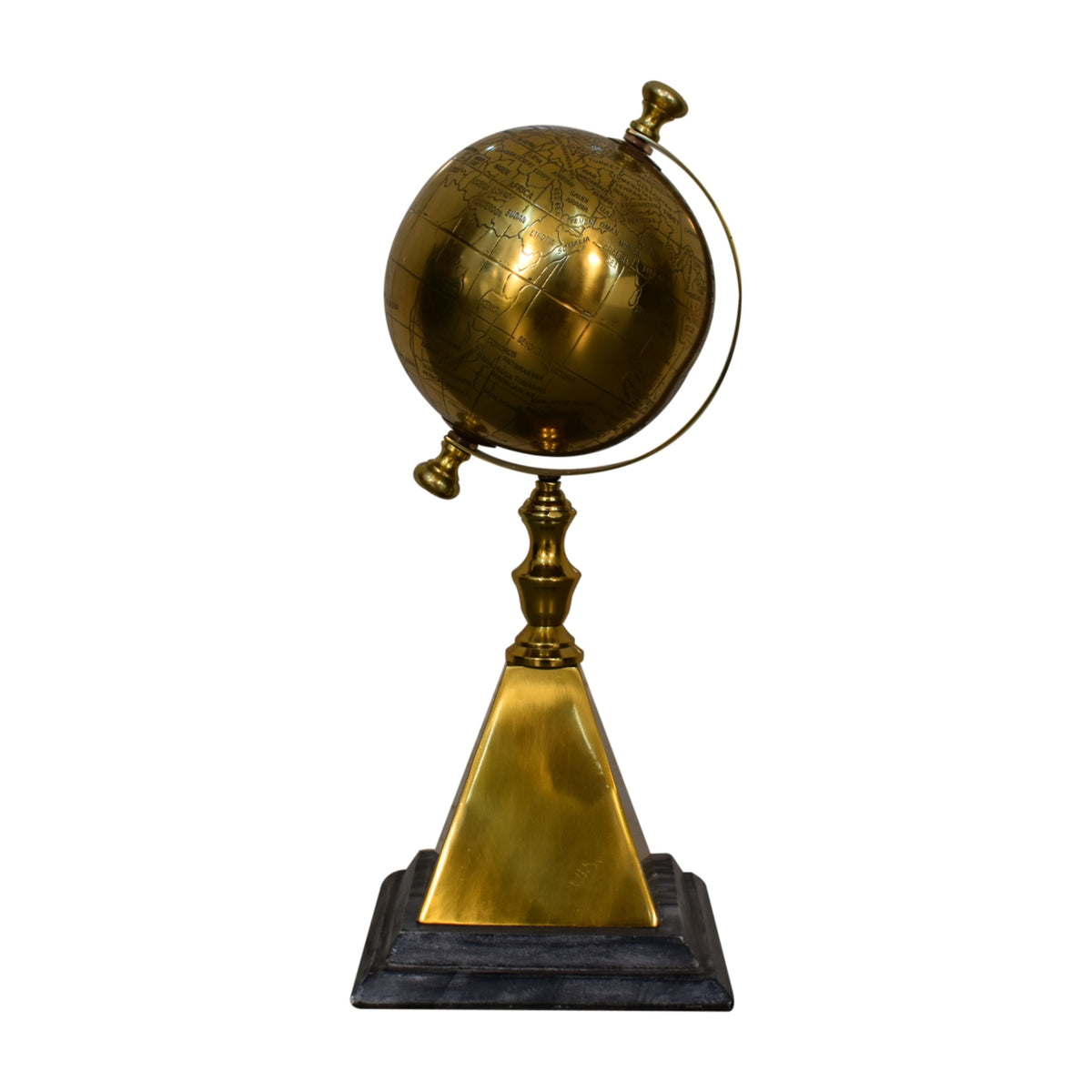 Gold Pyramid Globe