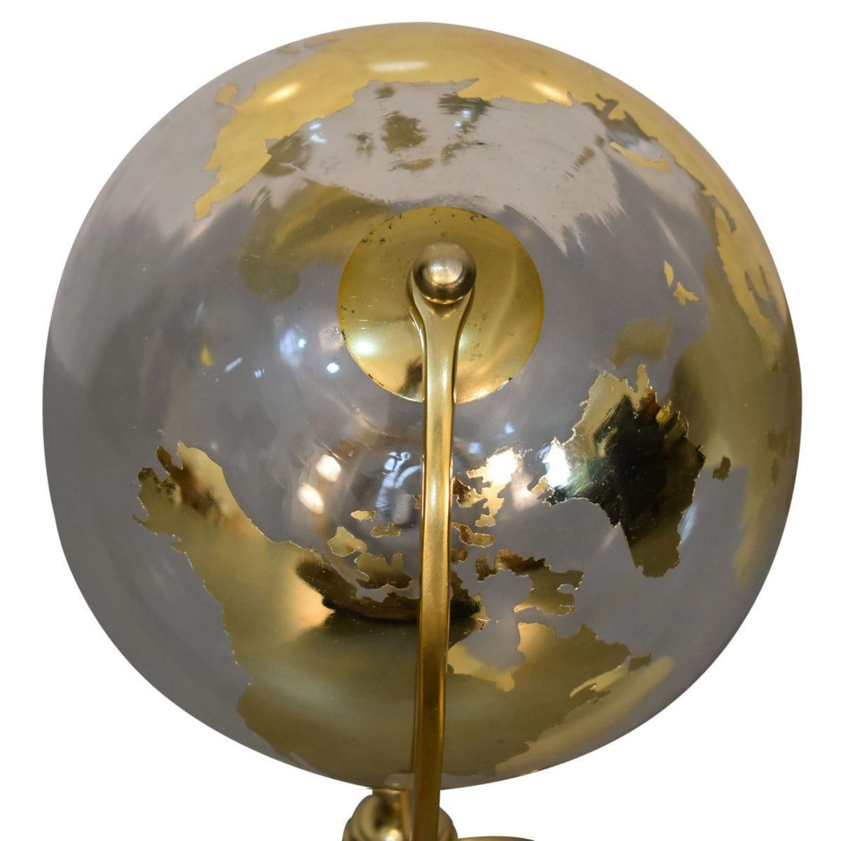 White Globe with Gold Frame