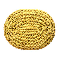 Keeva Mustard Oblong Footstool