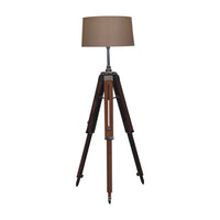 Wooden Tripod Floor Lamp