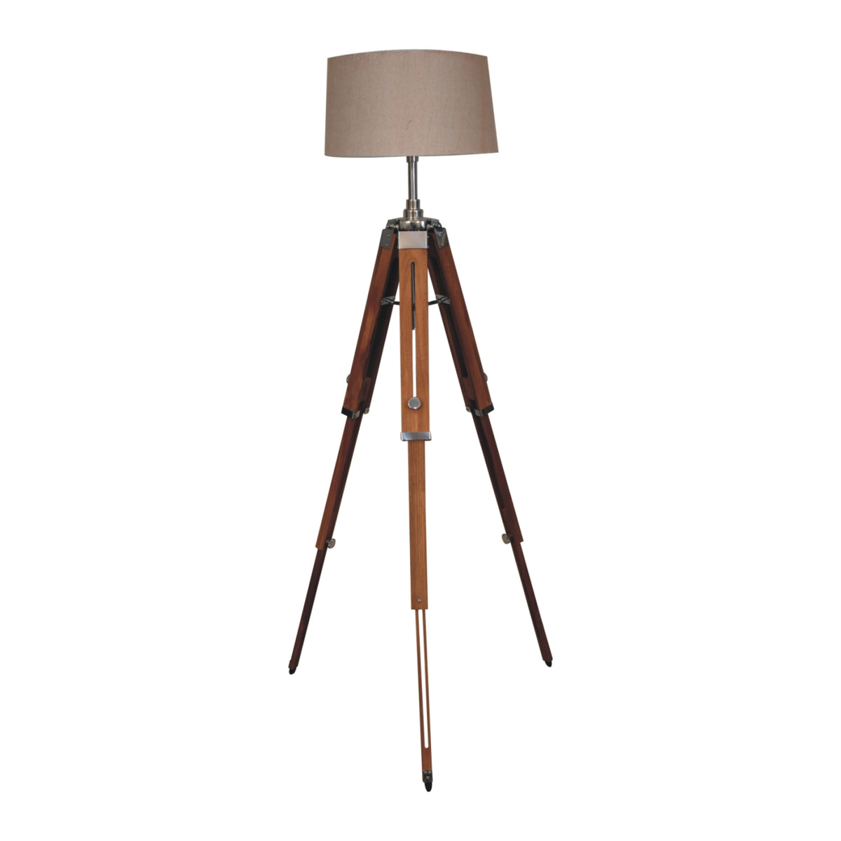 Wooden Tripod Floor Lamp