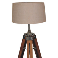 Wooden Tripod Floor Lamp