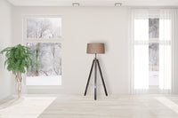 Chrome Tripod Floor Lamp