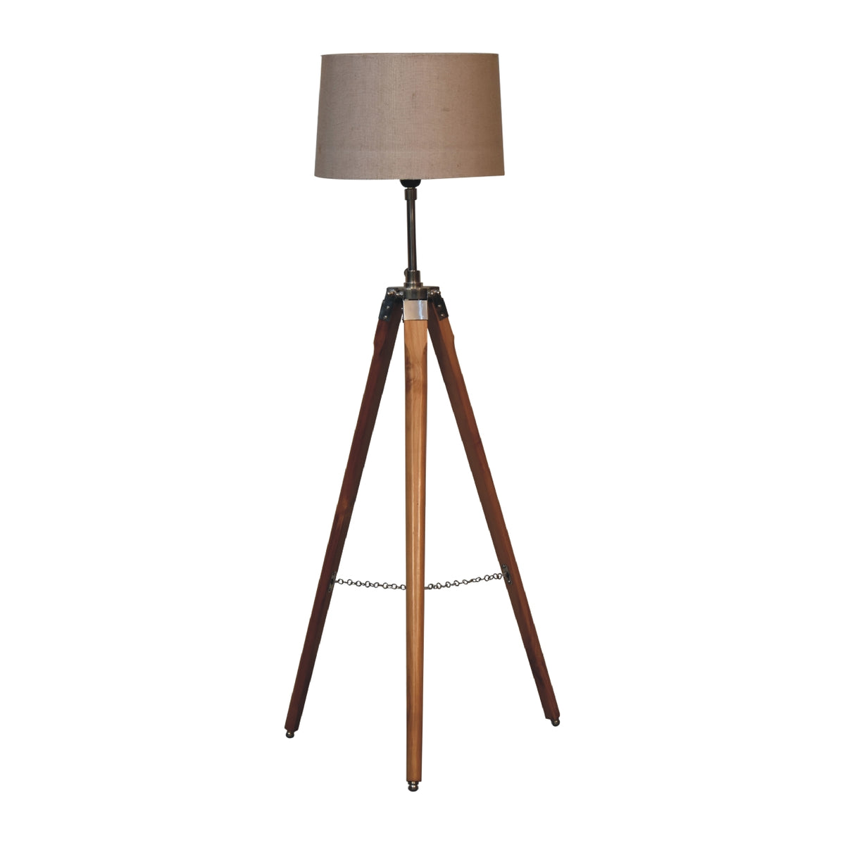 Chrome Plated Tripod Floor Lamp