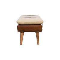 Mini Oak-ish Rounded Bedside Table