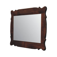 Chestnut Wooden Hand Carved Oblong Frame with Mirror