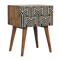 Edessa Bone Inlay Bedside