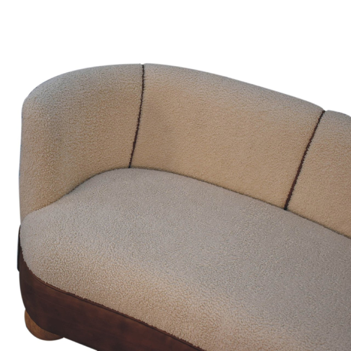 Boucle Cream Buffalo Small Sofa