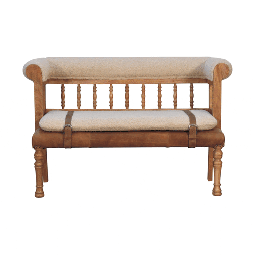 Strapped Hallway Bench
