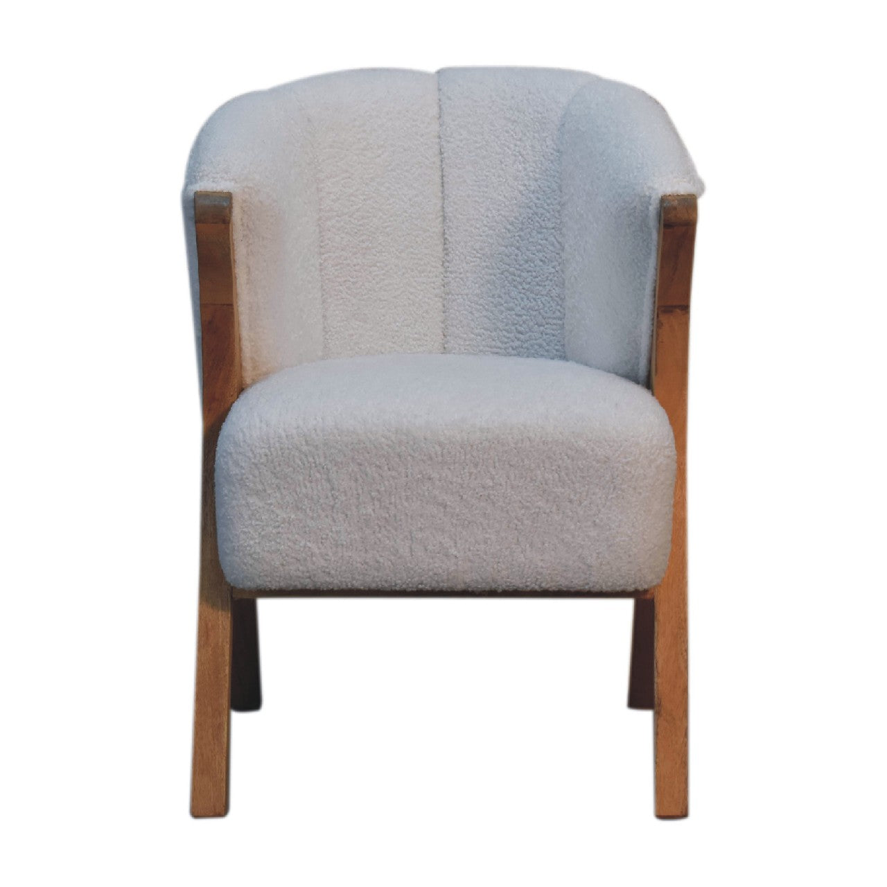 Schooley faux 2025 shearling barrel chair