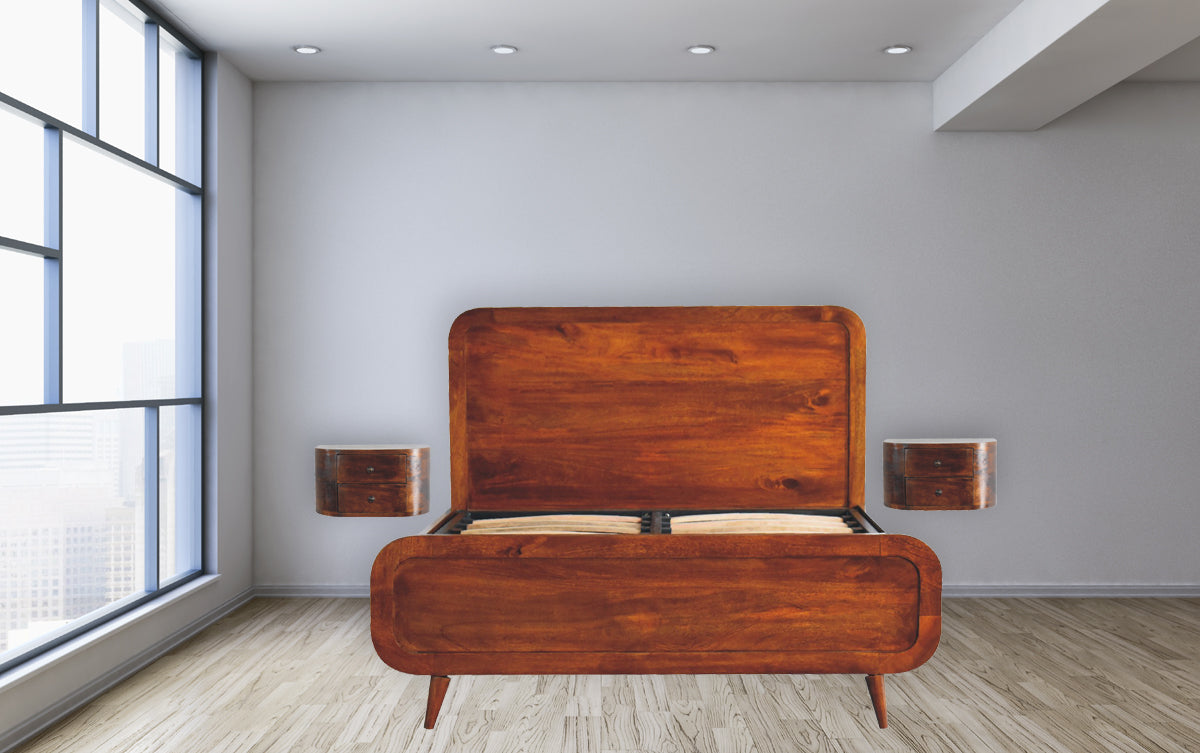 Lunar 2 Drawer Floating Bedside