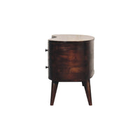 Light Walnut Wave Entertainment Unit