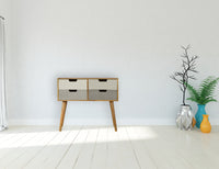 Grey Gradient Console Table